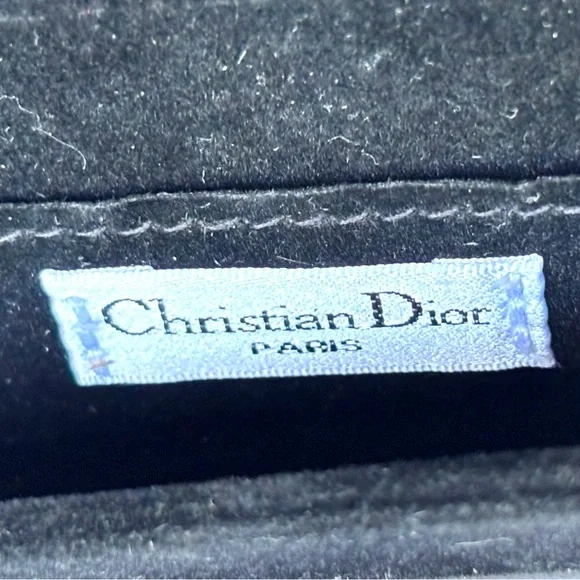 Christian Dior lot of two eyewear cases w/ magnetic fold over closures Dior logo